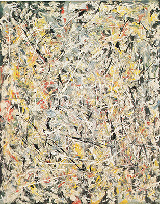 Jackson Pollock Luz blanca reproduccione de cuadro