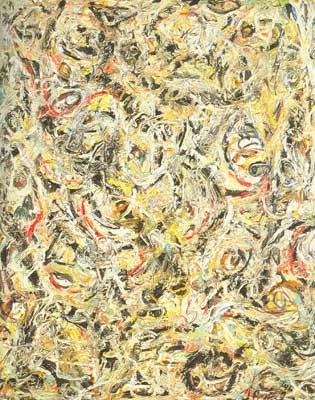 Jackson Pollock Ojos en el corazón reproduccione de cuadro