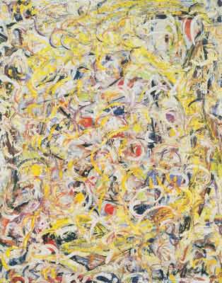 Jackson Pollock Sustancia brillante reproduccione de cuadro