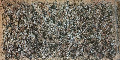 Jackson Pollock Uno: Número 31 1950 reproduccione de cuadro