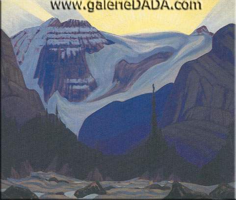 James E. H. MacDonald Temprano Morning Rocky Mountains reproduccione de cuadro