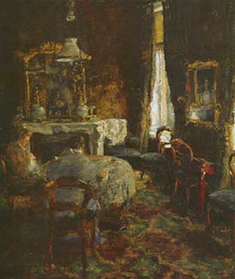 James Ensor El Salón Bourgeois reproduccione de cuadro