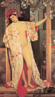 James Tissot Japanaise au Bain reproduccione de cuadro