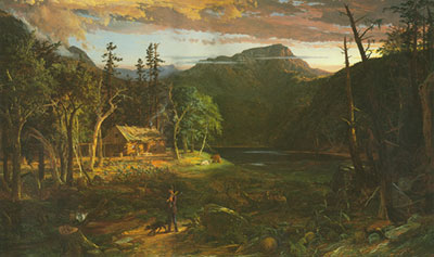 Jasper Francis Cropsey Los Backwoods de América reproduccione de cuadro