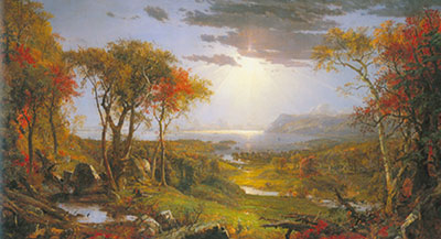 Jasper Francis Cropsey Otoño en el río Hudson reproduccione de cuadro