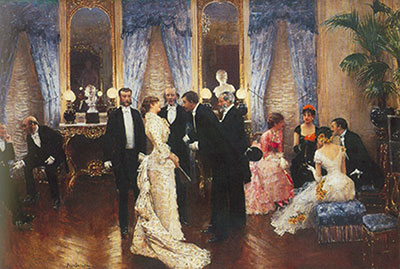 Jean Beraud Soiree Mondaine reproduccione de cuadro