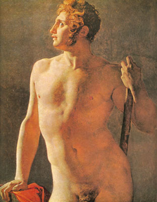 Jean-Dominique Ingres Torso masculino reproduccione de cuadro