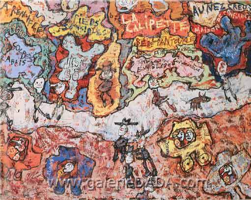 Jean Dubuffet La Calipette@item: inlistbox reproduccione de cuadro