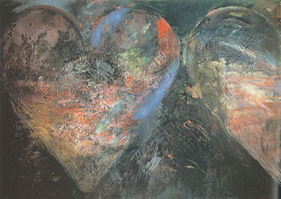 Jim Dine Pintar una fortaleza para el corazón reproduccione de cuadro