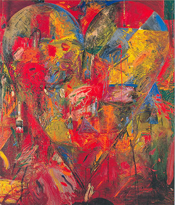 Jim Dine Un fool pelirrojo reproduccione de cuadro