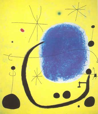 Joan Miro El Oro del Azure reproduccione de cuadro