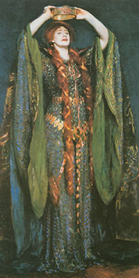 John Singer Sargent La Srta. Ellen Terry como Lady Macbeth reproduccione de cuadro