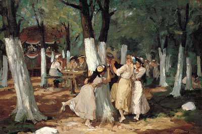 John Sloan Los terrenos Picnic reproduccione de cuadro