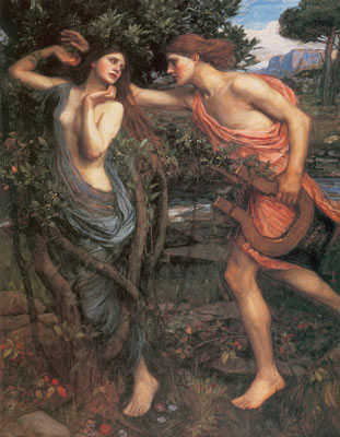 John William Waterhouse Apollo y Daphne reproduccione de cuadro