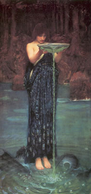 John William Waterhouse Circe Invidiosa reproduccione de cuadro