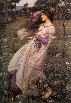 John William Waterhouse Flores de viento reproduccione de cuadro