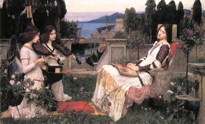 John William Waterhouse Santa Cecilia reproduccione de cuadro