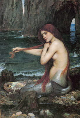 John William Waterhouse Una sirena reproduccione de cuadro