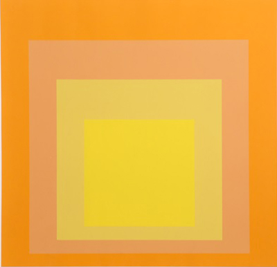 Josef Albers Homenaje al Escuadrón Amarillo reproduccione de cuadro