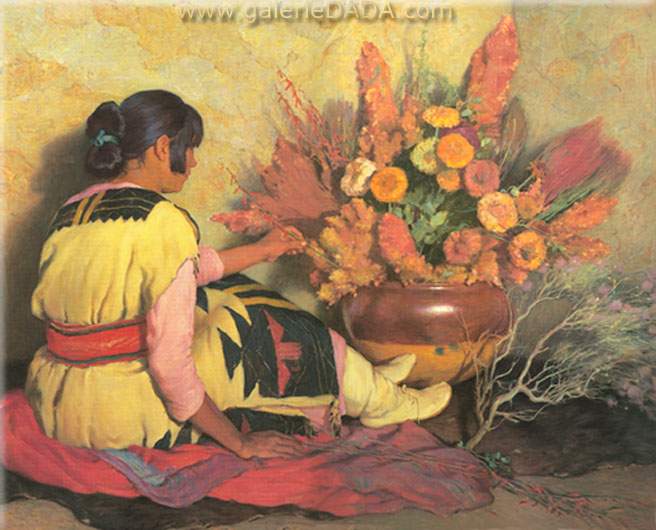 Joseph Henry Sharp Crucita A Taos Indian Girl reproduccione de cuadro