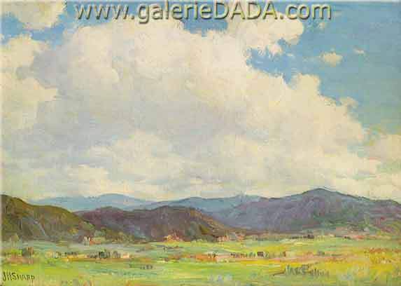 Joseph Henry Sharp Paisaje Taos reproduccione de cuadro