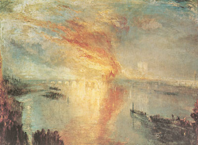 Joseph Mallord William Turner El Burning de las Casas de los Lores reproduccione de cuadro