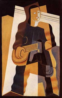 Juan Gris Pierrot 3 reproduccione de cuadro