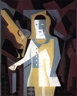 Juan Gris Pierrot reproduccione de cuadro