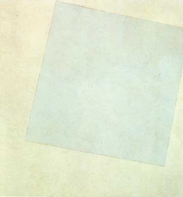 Kasimar Malevich Composición suprematista Blanco sobre blanco reproduccione de cuadro