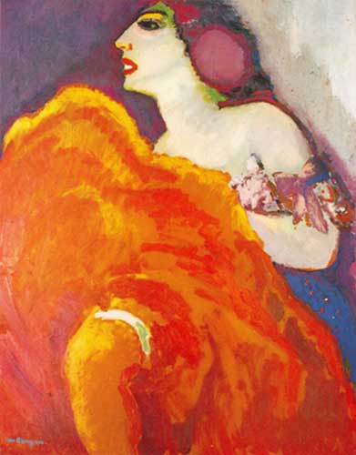 Kees van Dongen Dancer en rojo reproduccione de cuadro