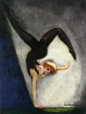 Kees van Dongen La gimnasta reproduccione de cuadro