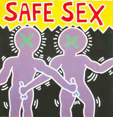 Keith Haring Sexo seguro reproduccione de cuadro