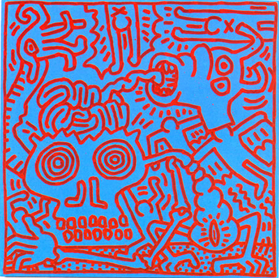 Keith Haring Sin título 1984c reproduccione de cuadro