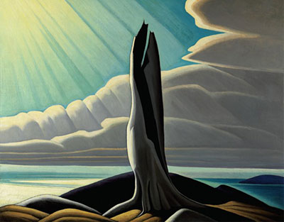 Lawren Harris Shore Norte, Lago Superior reproduccione de cuadro