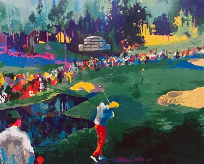 Leroy Neiman Golf a gran escala reproduccione de cuadro