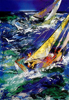 Leroy Neiman Saliendo de alta mar reproduccione de cuadro