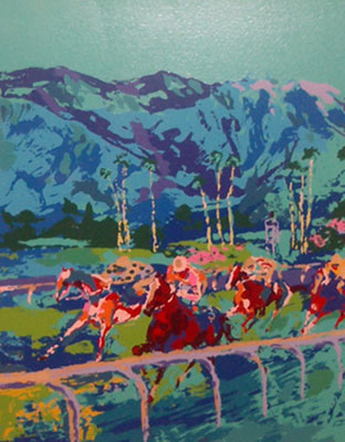 Leroy Neiman Santa Anita reproduccione de cuadro