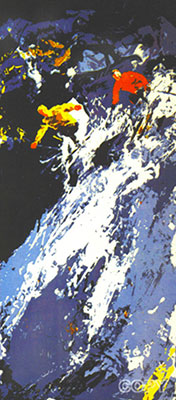 Leroy Neiman Sky Slope. reproduccione de cuadro