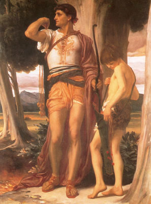 Lord Frederic Leighton La ficha de Jonathan a David reproduccione de cuadro