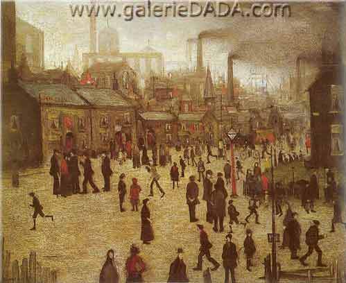 L.S. Lowry A Manufacturing Town reproduccione de cuadro