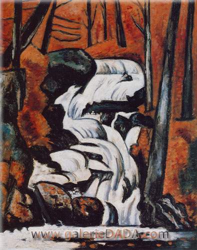 Marsden Hartley Olete Brook Falls reproduccione de cuadro