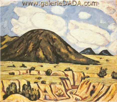 Marsden Hartley Paisaje Nuevo México reproduccione de cuadro