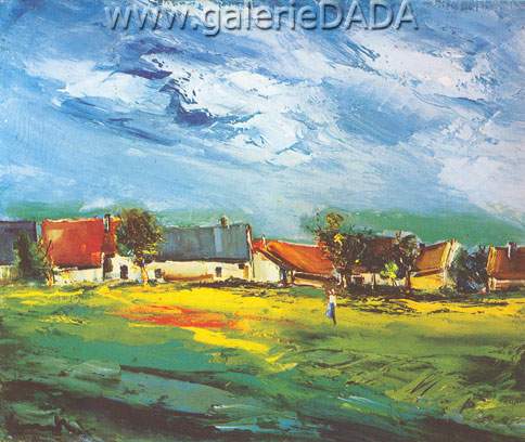 Maurice de Vlaminck Aldea reproduccione de cuadro