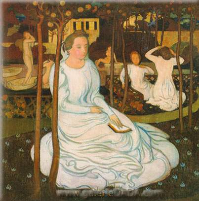 Maurice Denis El Orchardo de las Virgins Sabias reproduccione de cuadro