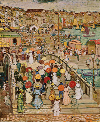 Maurice Prendergast Ponte della Paglia reproduccione de cuadro