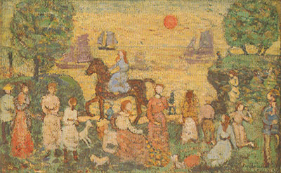 Maurice Prendergast Sunset y Sea Fog reproduccione de cuadro