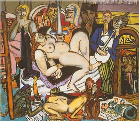 Max Beckmann La ciudad reproduccione de cuadro