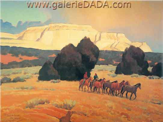 Maynard Dixon Tierra de las Mesas Blancas reproduccione de cuadro