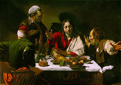 Michelangelo Caravaggio Cena en Emaús reproduccione de cuadro