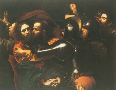 Michelangelo Caravaggio El beso de Judas reproduccione de cuadro